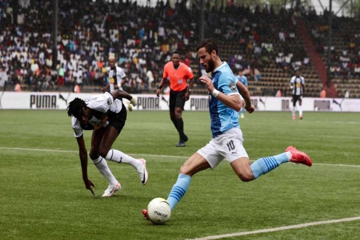 رمضان صبحي في مباراة بيراميدز ومازيمبي